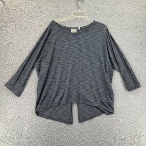 ATHLETA Monarch Yoga Top Tie Back Raincheck‎ Gray Women's Size XL Stretch